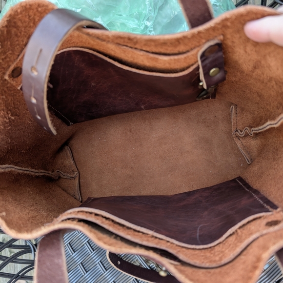 Go Forth Goods Small Whisky Bison Avery Crossbody EUC Retired Color - Picture 3 of 8